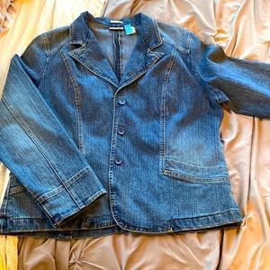Denim blazer jacket